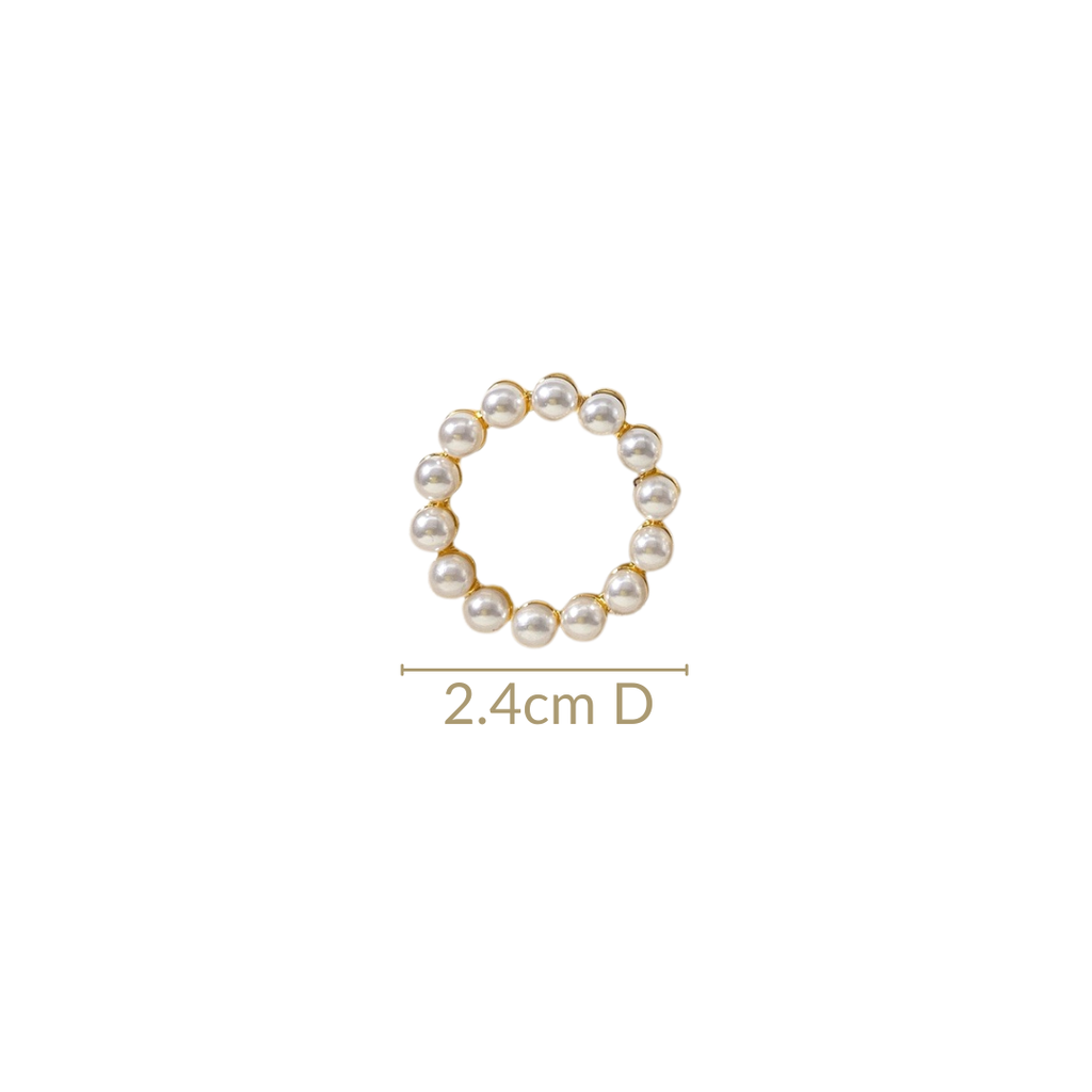 Pearl Halo Drop Earrings Nestasia