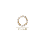 Pearl Halo Drop Earrings Nestasia