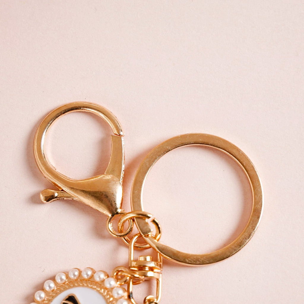 Pearl Perfection Keychain With Dual Hooks Nestasia