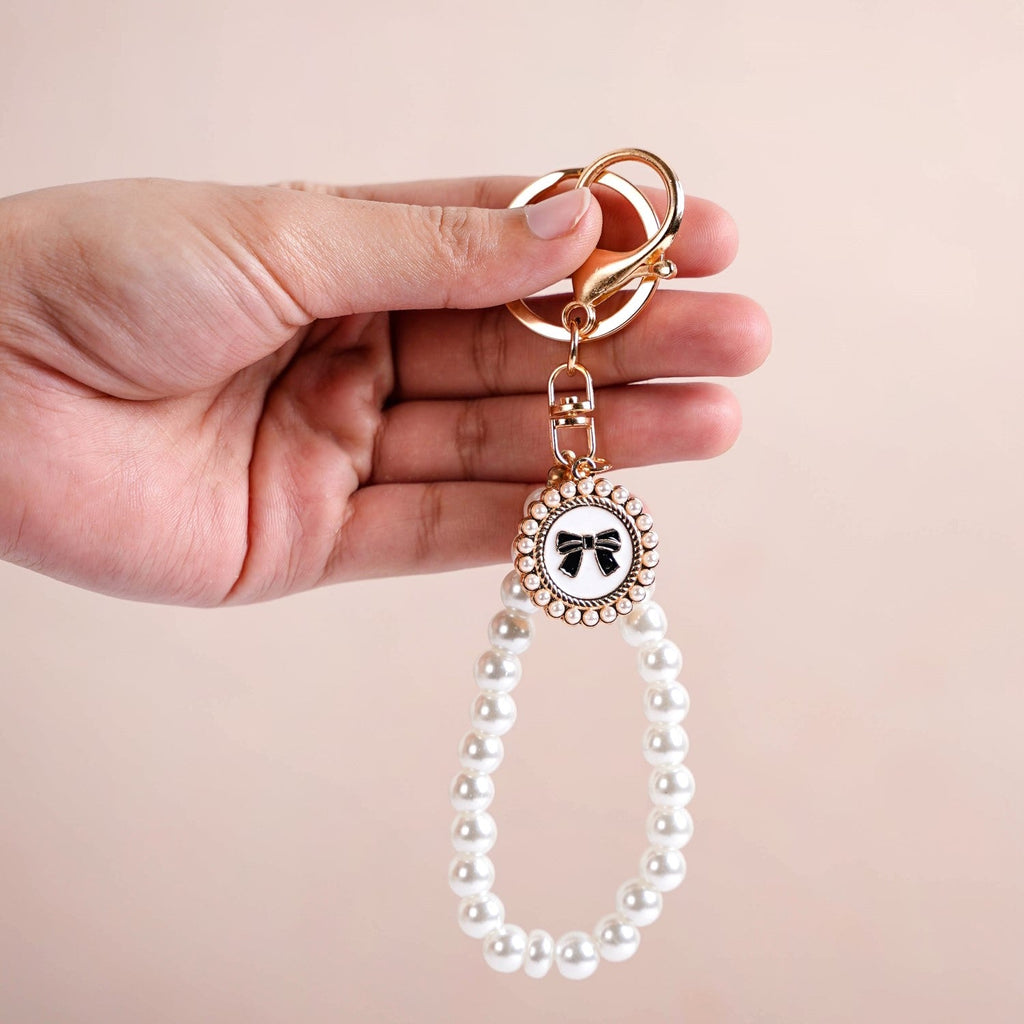 Pearl Perfection Keychain With Dual Hooks Nestasia