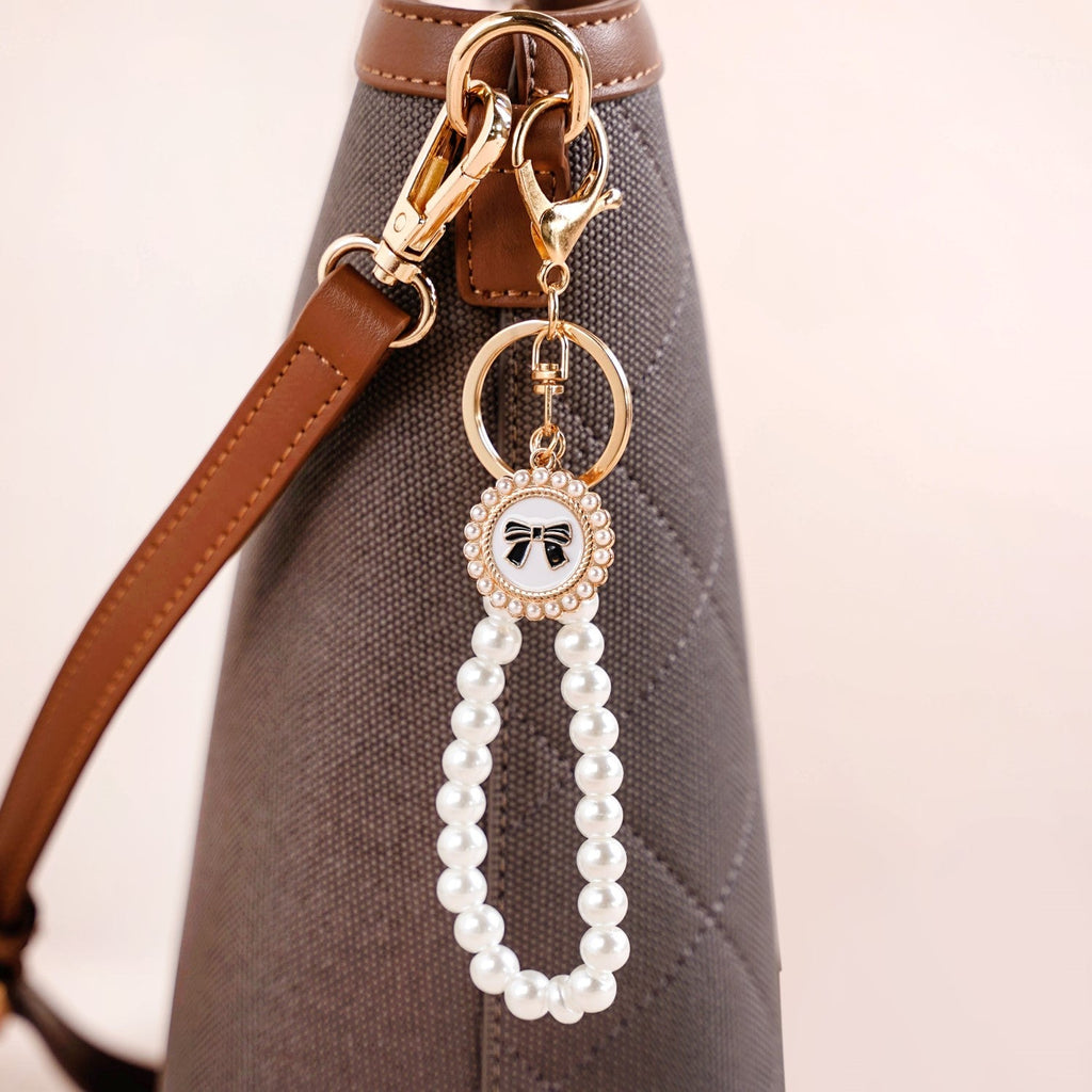 Pearl Perfection Keychain With Dual Hooks Nestasia