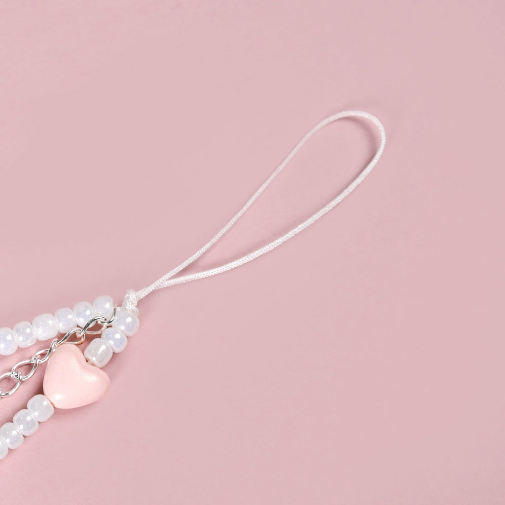 Pearl Stars And Hearts Phone Charm Nestasia