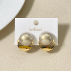 Pearl Stud Earrings Nestasia