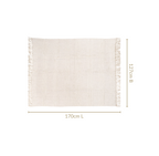 Pearl White Couch Throw Nestasia
