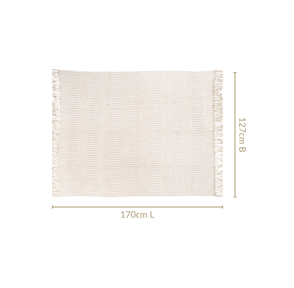 Pearl White Couch Throw Nestasia