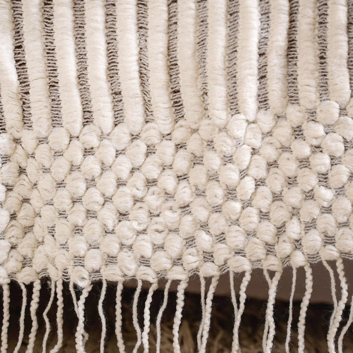 Pearl White Couch Throw Nestasia