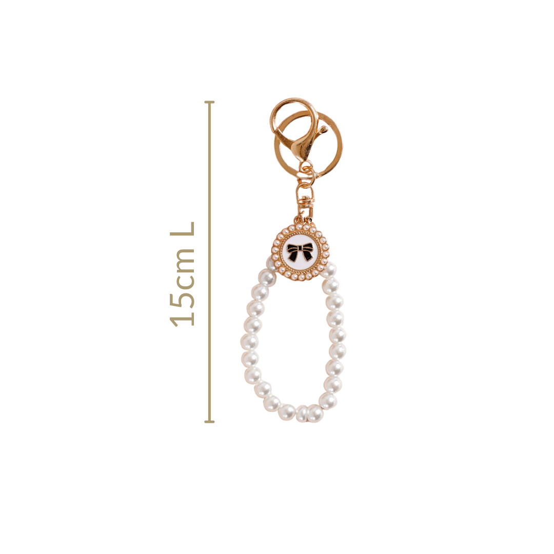 Pearl Perfection Keychain With Dual Hooks Nestasia