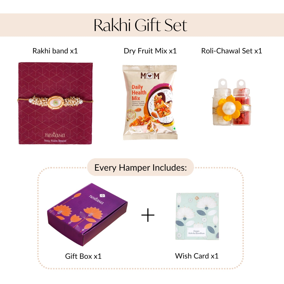 Pearlcore Rakhi Gift Set Nestasia