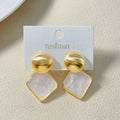 Pearled Geometry Earrings Nestasia