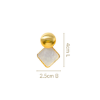 Pearled Geometry Earrings Nestasia