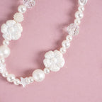 Pearly White Blossoms Phone Lanyard Nestasia