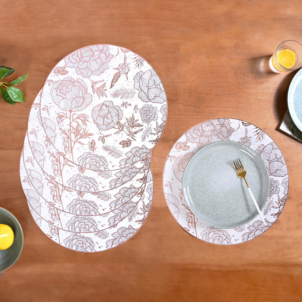 Peonies And Roses Placemat Set Of 6 Nestasia