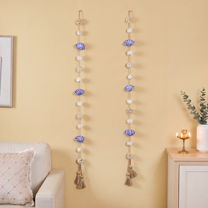 Perennial Sustainable Sola Hanging Garland Lavender Set Of 2 Nestasia