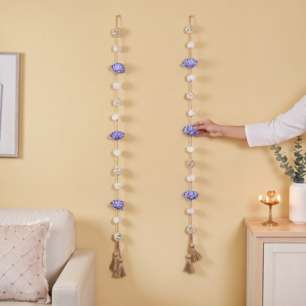 Perennial Sustainable Sola Hanging Garland Lavender Set Of 2 Nestasia