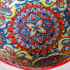 Mandala Melange Ceramic Serving Bowl Red 1500ml Nestasia