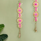 Eco Friendly Sola Flowers Wall Hanging Pink Set Of 2 Nestasia