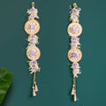 Sola Flowers And Corn Husk Leaves Organic Wall Hanging Set Of 2 Nestasia