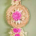 Eco Friendly Sola Flowers Wall Hanging Pink Set Of 2 Nestasia