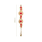 Organic Dried Flowers Wall Hanging Red Set Of 2 Nestasia