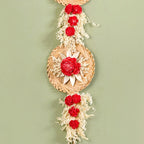 Organic Dried Flowers Wall Hanging Red Set Of 2 Nestasia