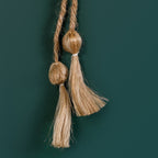 Natural Flower Jute Wall Hanging Yellow Set Of 2 Nestasia