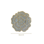 Petal Perfection Placemats Grey Gold Set Of 6 Nestasia