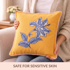 Bloom Era Petal Sketch Cotton Cushion Cover 43x43cm Nestasia
