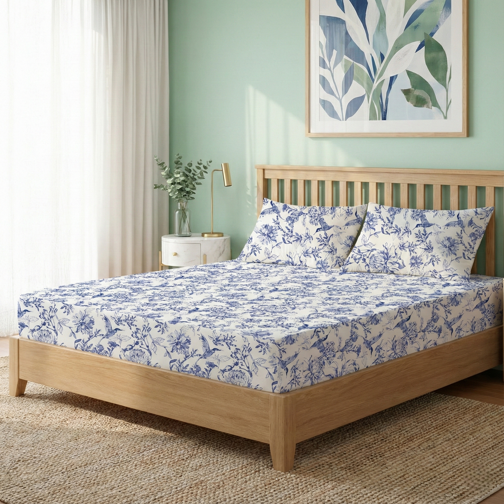 Petal Story Queen Size Bedding Set 254x229cm Nestasia