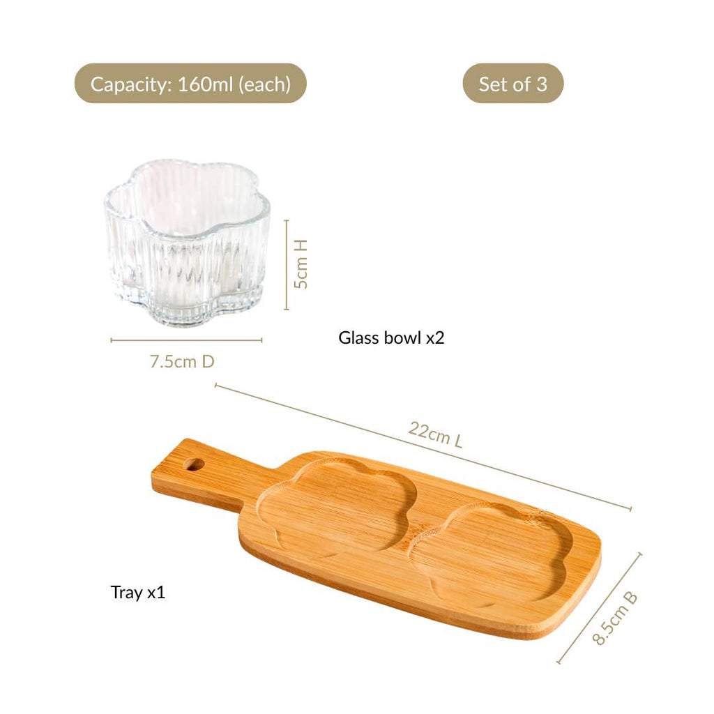 Petalia Platter Set Of 3 Nestasia