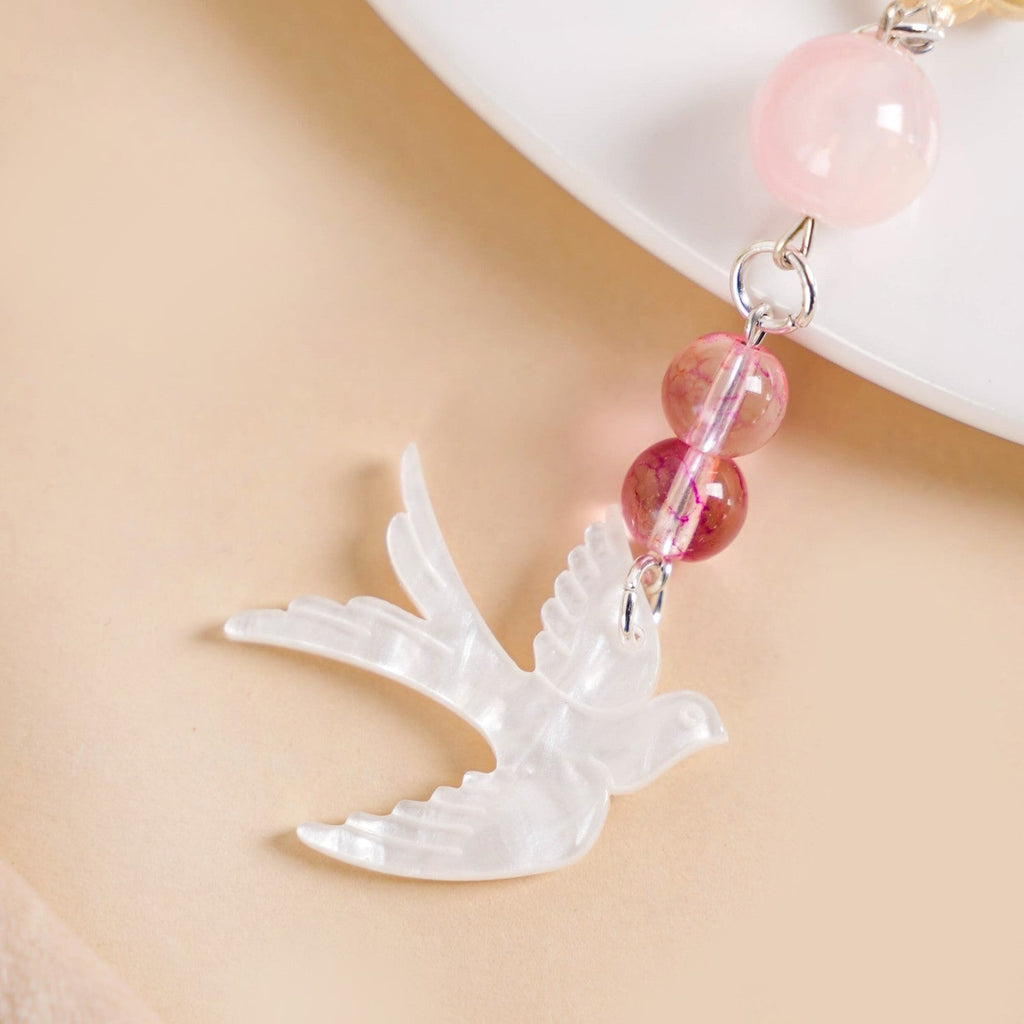 Rosy Dove Phone Charm Nestasia