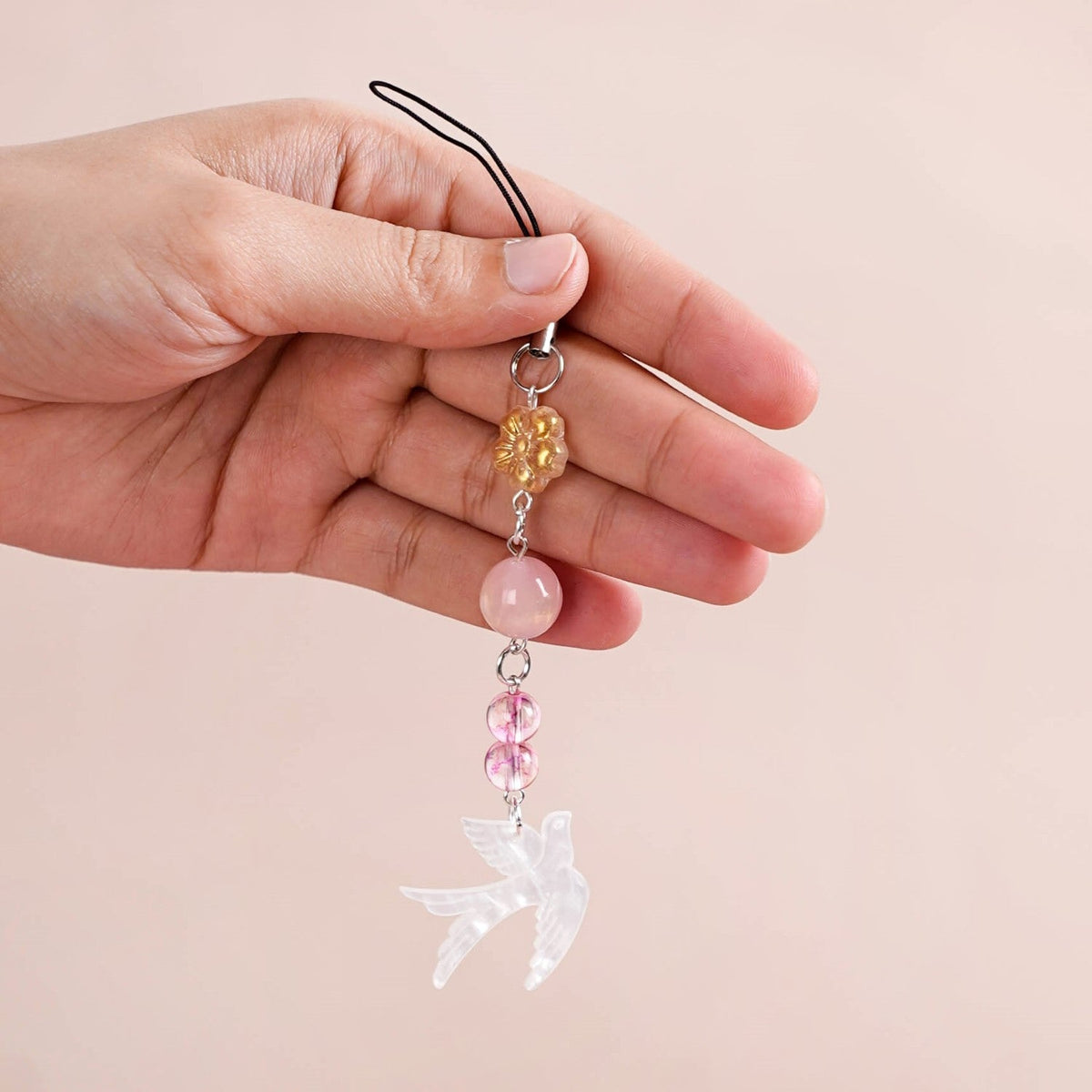 Rosy Dove Phone Charm Nestasia