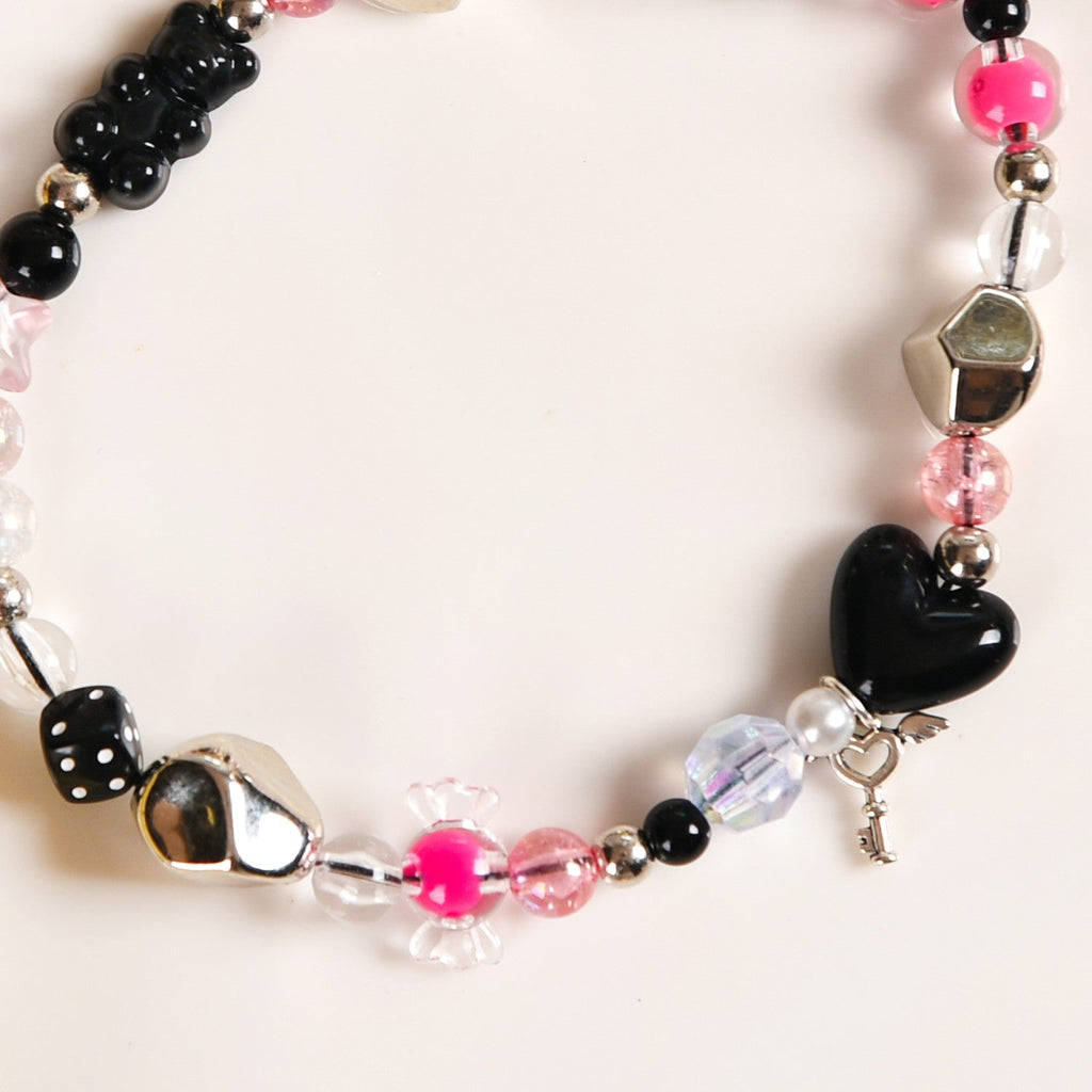 Punk Rock Phone Lanyard With Lock And Key Charms Nestasia