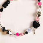 Punk Rock Phone Lanyard With Lock And Key Charms Nestasia