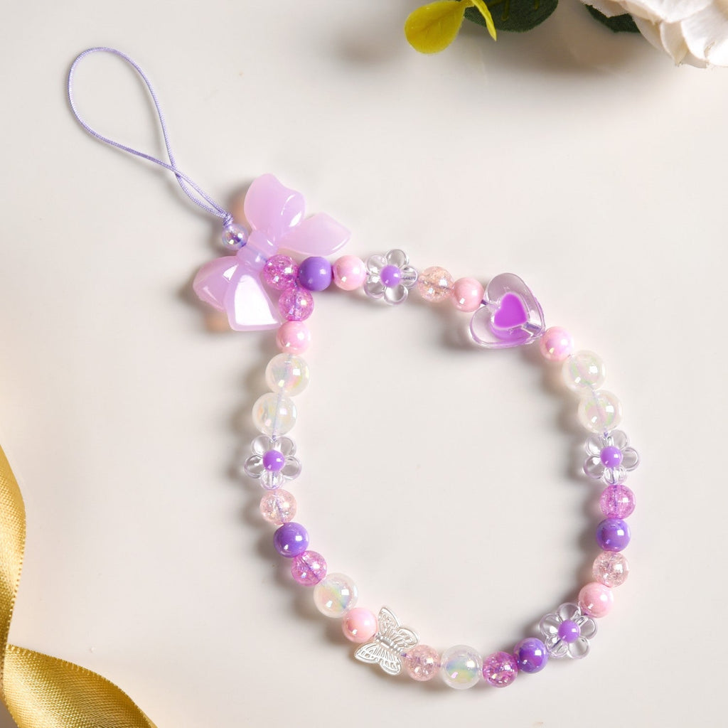 Lavender Blush Phone Charm Strap Nestasia