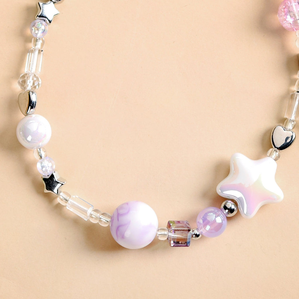 Purple Haze Phone Lanyard With Butterfly Charm Nestasia