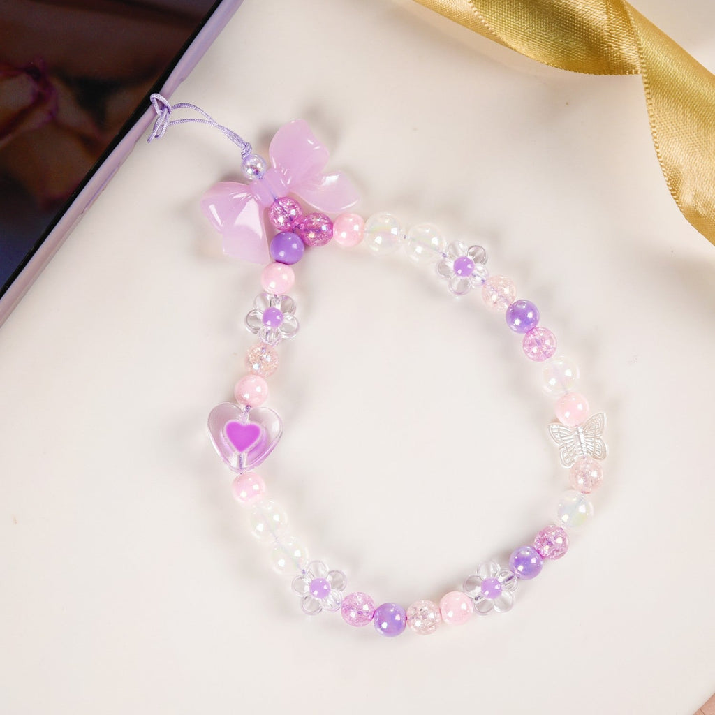 Lavender Blush Phone Charm Strap Nestasia