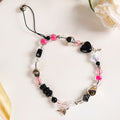 Punk Rock Phone Lanyard With Lock And Key Charms Nestasia