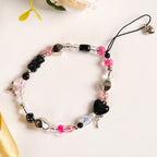 Punk Rock Phone Lanyard With Lock And Key Charms Nestasia