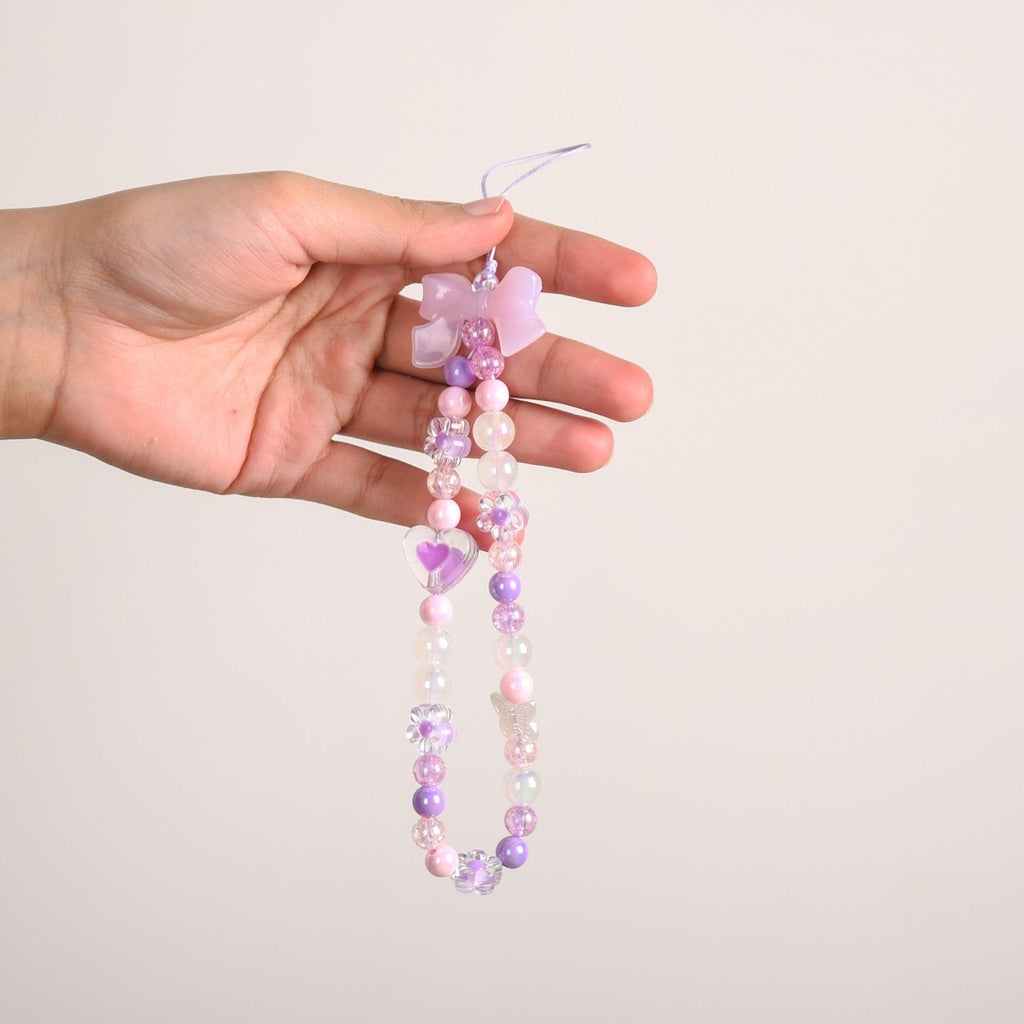 Lavender Blush Phone Charm Strap Nestasia