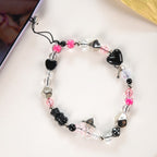 Punk Rock Phone Lanyard With Lock And Key Charms Nestasia