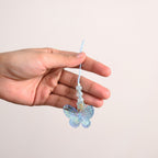 Butterfly Floral Phone Charm Blue Nestasia