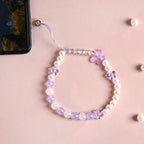 Butterfly Bliss And Pearl Hues Phone Charm Strap Nestasia