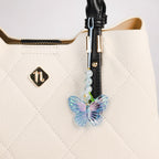 Butterfly Floral Phone Charm Blue Nestasia