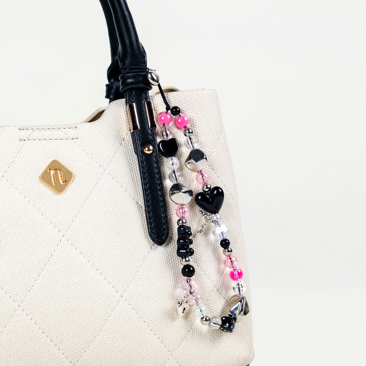 Punk Rock Phone Lanyard With Lock And Key Charms Nestasia