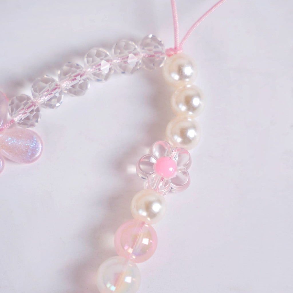 Flutter In Pink Mobile Phone Charm Lanyard Nestasia