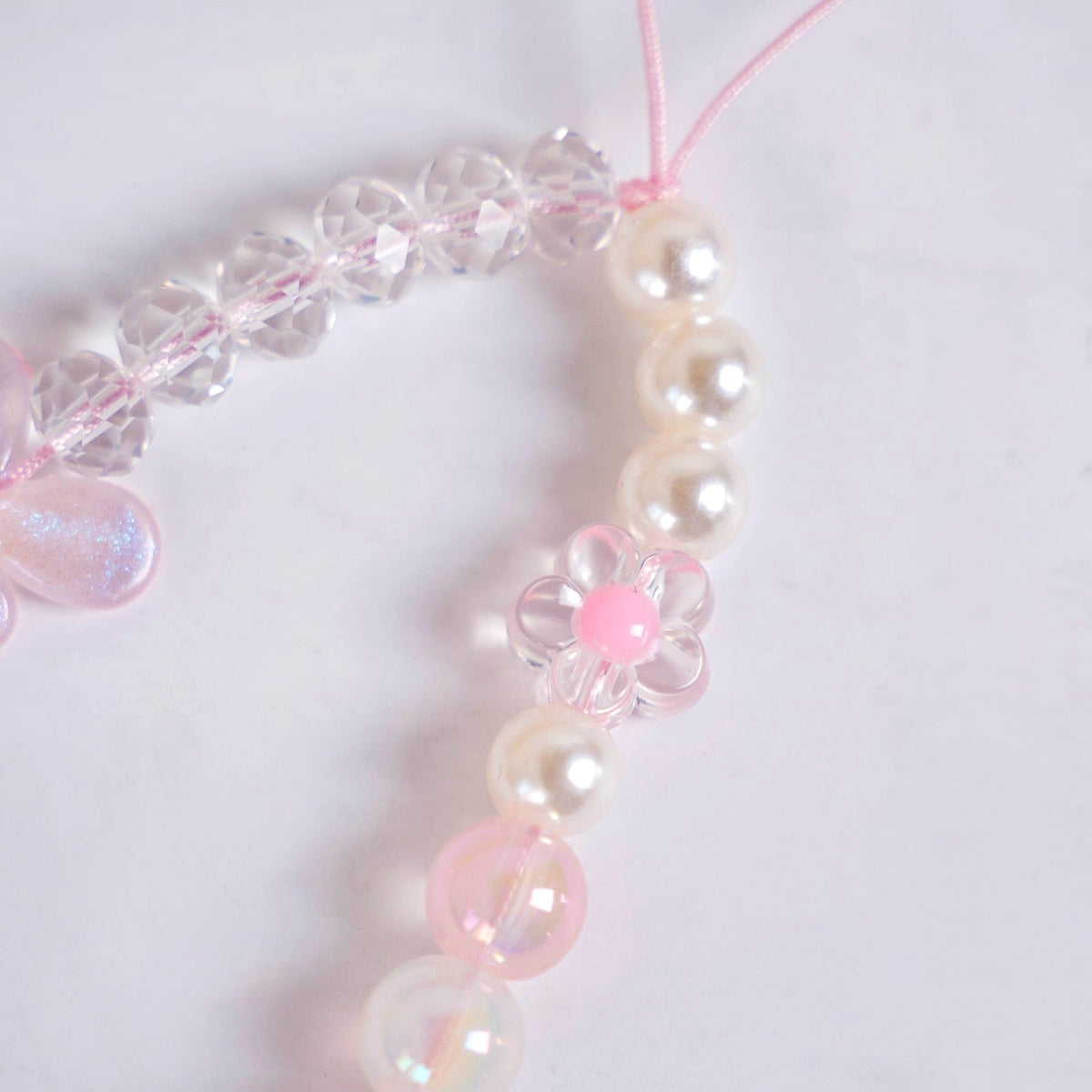 Flutter In Pink Mobile Phone Charm Lanyard Nestasia