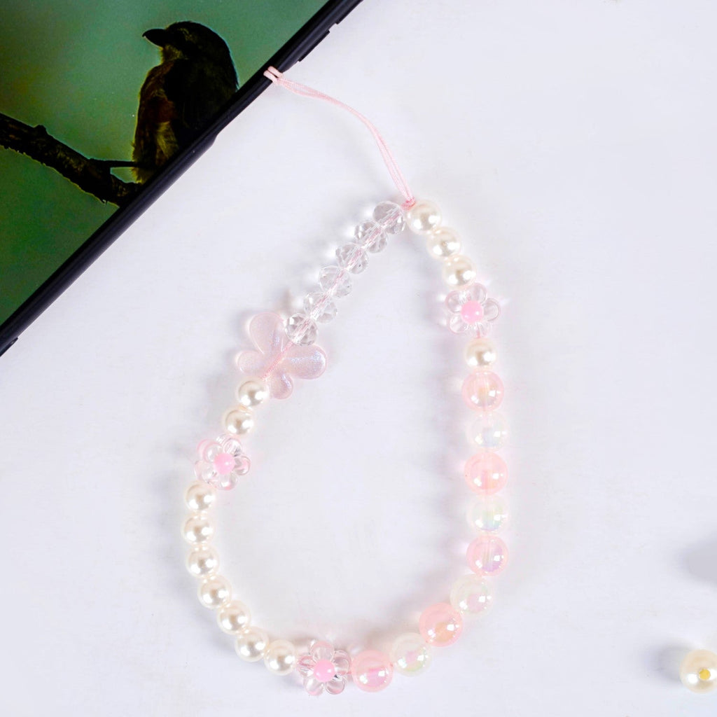 Flutter In Pink Mobile Phone Charm Lanyard Nestasia