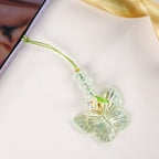Iridescent Butterfly Mobile Phone Charm Green Nestasia