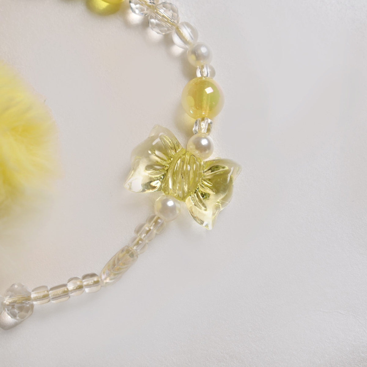 Little Miss Sunshine Phone Strap With Pom Pom Nestasia