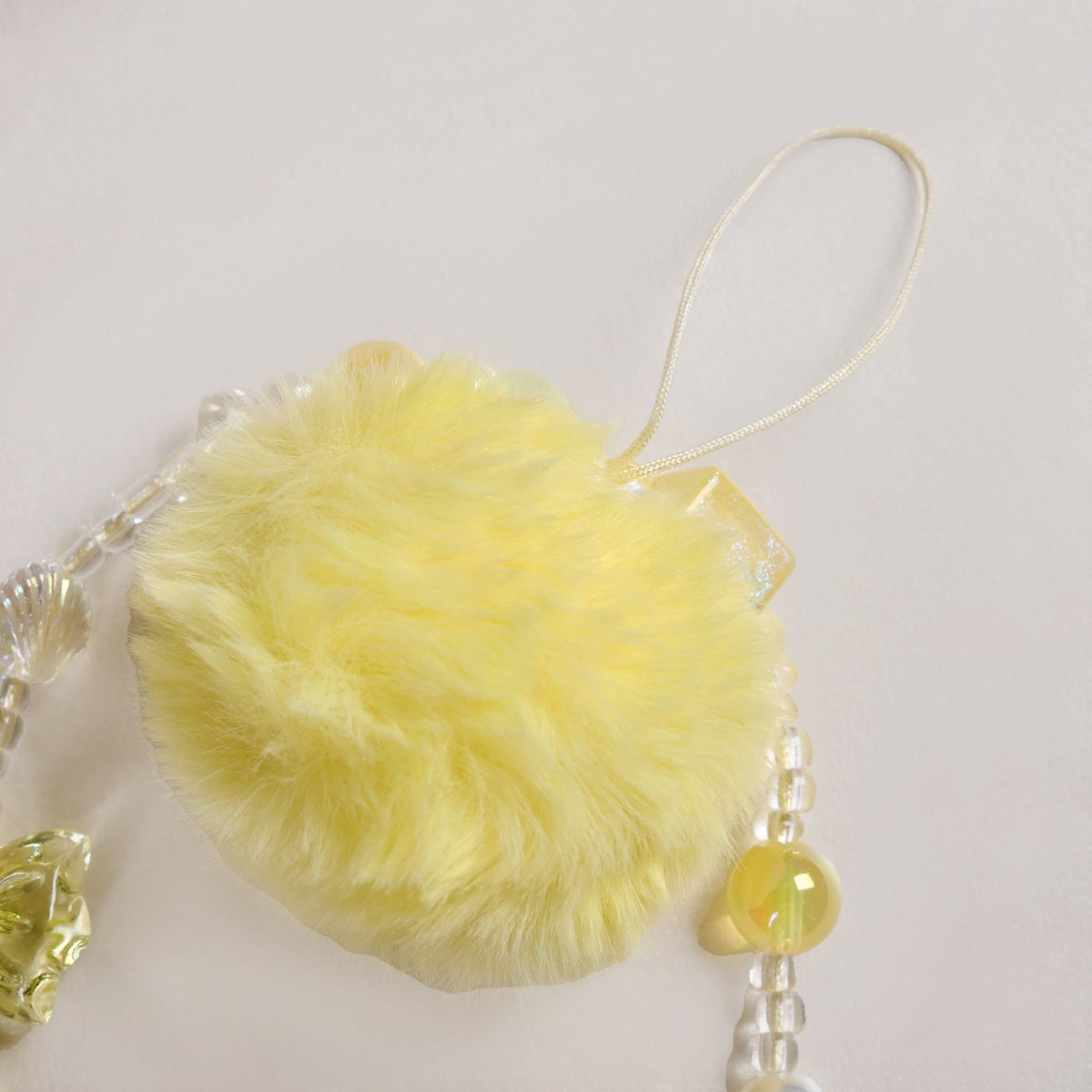 Little Miss Sunshine Phone Strap With Pom Pom Nestasia